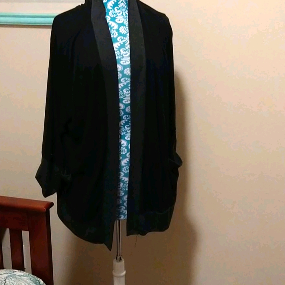 Cardigan faded Glory 2X (18/20) black and gray
